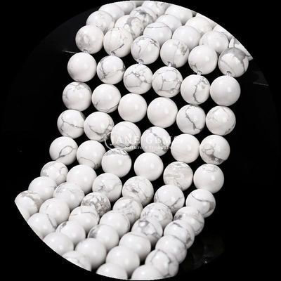 Meerdere kleuren Ronde gesneden edelsteen Verschillende soorten Howlite Afrikaanse turquoise kralen voor doe-het-zelf sieraden