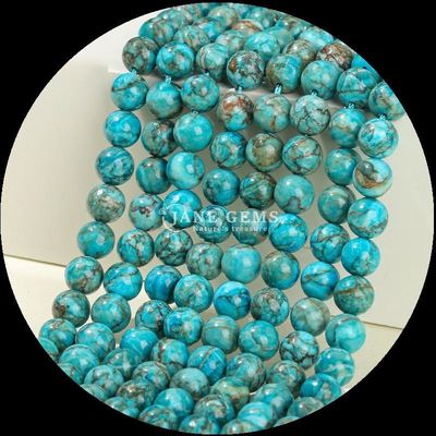 Natuurlijke ronde vorm Verscheidene soorten Turquoise kralen Strengen voor doe-het-zelf geschenk Juwelen halskettingen