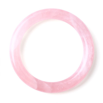 Natuurlijke kristal gepolijste steen roze roos kwarts armband kristal sieraden voor verjaardag cadeau