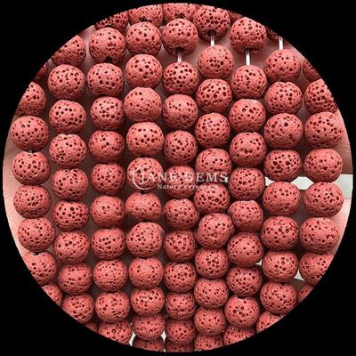 DIY Juwelen maken met natuurlijke edelstenen Perlen Ronde vorm Genezende edelstenen Kleurrijke lava steen losse perlen strengen voor cadeautjes