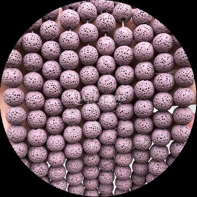 DIY Juwelen maken met natuurlijke edelstenen Perlen Ronde vorm Genezende edelstenen Kleurrijke lava steen losse perlen strengen voor cadeautjes