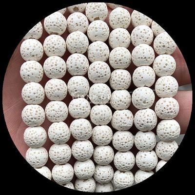 DIY Juwelen maken met natuurlijke edelstenen Perlen Ronde vorm Genezende edelstenen Kleurrijke lava steen losse perlen strengen voor cadeautjes