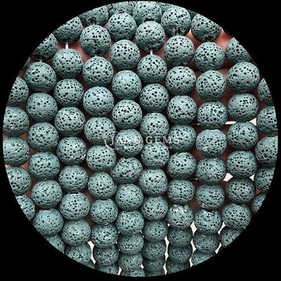 DIY Juwelen maken met natuurlijke edelstenen Perlen Ronde vorm Genezende edelstenen Kleurrijke lava steen losse perlen strengen voor cadeautjes