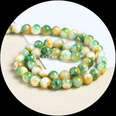 Edelstenen Perlen Ronde snit Geschikt voor armbanden Verschillende kleuren Jade perlen om een vleugje elegantie toe te voegen aan uw stijl