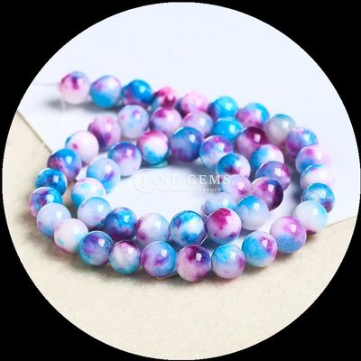 Edelstenen Perlen Ronde snit Geschikt voor armbanden Verschillende kleuren Jade perlen om een vleugje elegantie toe te voegen aan uw stijl
