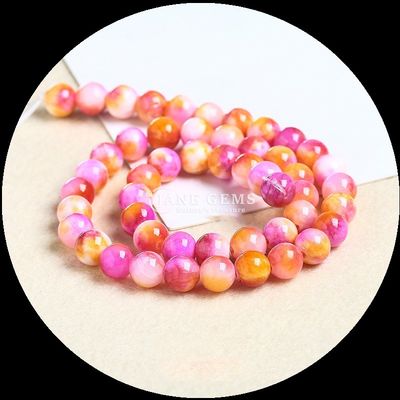 Edelstenen Perlen Ronde snit Geschikt voor armbanden Verschillende kleuren Jade perlen om een vleugje elegantie toe te voegen aan uw stijl