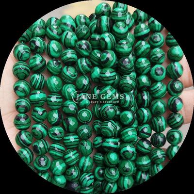 Synthetische malachietkralen strengen perfect voor ronde snijbandjes in verschillende kleuren