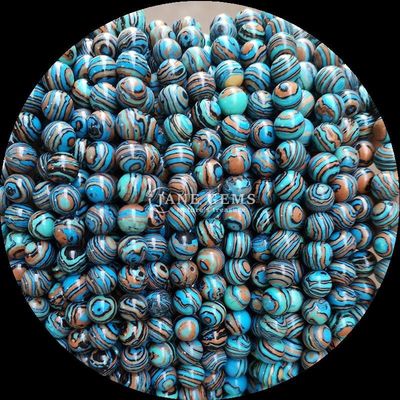 Synthetische malachietkralen strengen perfect voor ronde snijbandjes in verschillende kleuren