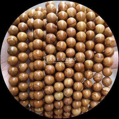 Ronde vorm edelstenen kraal verschillende kleuren houten patroon losse kraal strengen perfect voor sieraden maken 8mm kraal grootte