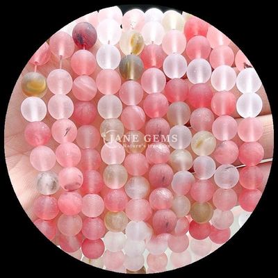 Meerdere kleuren edelstenen kralen 8 mm Verscheidene gevriesde losse ronde kralen strengen voor het maken van armbanden en halsketting