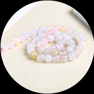 Rond gesneden edelsteen verschillende kleuren kalcedonijn losse kralen strengen perfect voor doe-het-zelf sieraden creaties