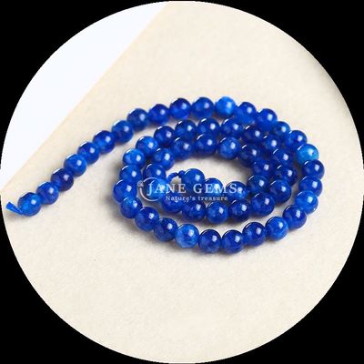 Gepolijste ronde edelstenen Perlen in verschillende kleuren Verscheidene kalcedonie losse perlen strengen voor sieraden maken benodigdheden