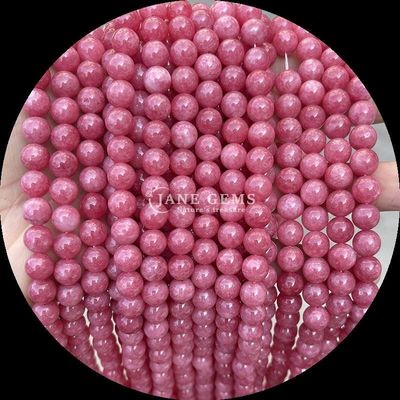 Edelsteenkralen in ronde vorm en meerdere kleuren Verschillende kalcedonie losse kralenstrengen Perfect voor DIY sieraden