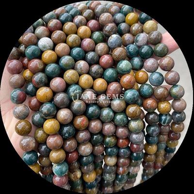 Ronde vorm edelstenen kraal Perfect voor armbanden Verschillende steentypes Drakenbloed Indiase agaat losse ronde edelsteen kralen Strengen