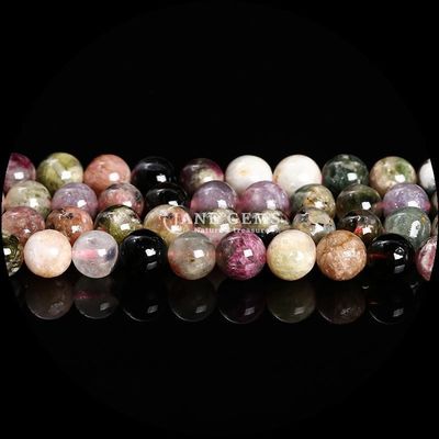 Rond gesneden edelstenen kralen goud zandsteen mos agaat toermaline verschillende kristallen genezende losse kralen strengen de ultieme doe-het-zelf sieraden maken essentieel