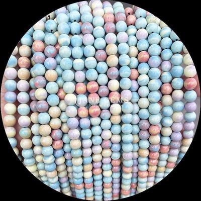 Edelsteen Ronde gesneden edelstenen Perlen Zebra Jaspis Maagonie Obsidian Verschillende soorten Kristal Geneessteen Losse perlen Strengen voor handgemaakte accessoires