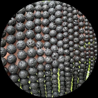 Gepolijste techniek Ronde gesneden edelstenen Perlen in veelkleurig kristal Healing Stone Dalmatische jaspis Lava Stone Losse perlen strengen voor perlen haar accessoires