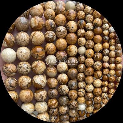 Edelsteenkralen Ronde vorm Verschillende natuurlijke genezende stenen Goud zandsteen Labradorite losse kralen strengen voor de eisen van uw klanten