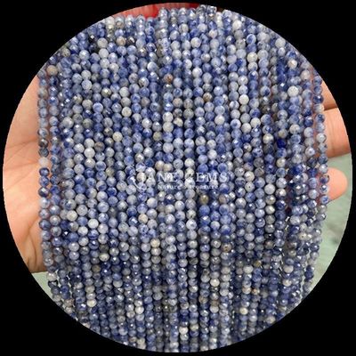 Ronde vorm Meerdere kleuren edelstenen kralen Natuurlijk kristal Healing Rozen kwarts, Lapislazuli Gevelsloze kralen strengen voor doe-het-zelf sieraden