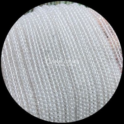 DIY Juwelen maken met edelstenen Perlen Gemalen kleur van de markt Ronde gevels Morganite Duidelijke kwarts kristal helende losse edelstenen perlen strengen