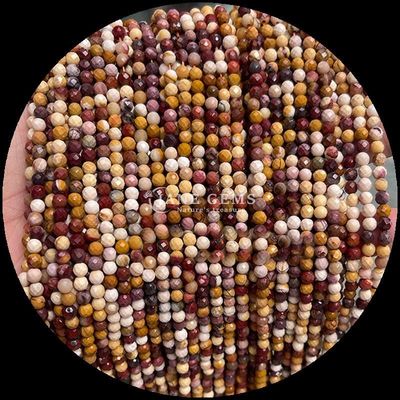 DIY Juwelen maken met edelstenen Perlen Gemalen kleur van de markt Ronde gevels Morganite Duidelijke kwarts kristal helende losse edelstenen perlen strengen