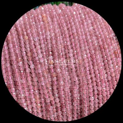 Ronde edelstenen kraal De ultieme keuze voor zelfgemaakte sieraden en gepersonaliseerde accessoires Verschillende soorten Ruby Zoisite aardbeien Kwartz Mini Gevels Losse kraalstrengen Kristallen Healing Stones