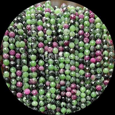 Ronde edelstenen kraal De ultieme keuze voor zelfgemaakte sieraden en gepersonaliseerde accessoires Verschillende soorten Ruby Zoisite aardbeien Kwartz Mini Gevels Losse kraalstrengen Kristallen Healing Stones